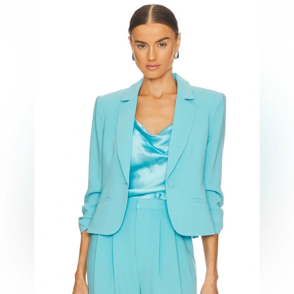 NEW WITH TAGS! Cinq a Sept Petite Khloe Blazer in Cyan - Picture 2 of 9